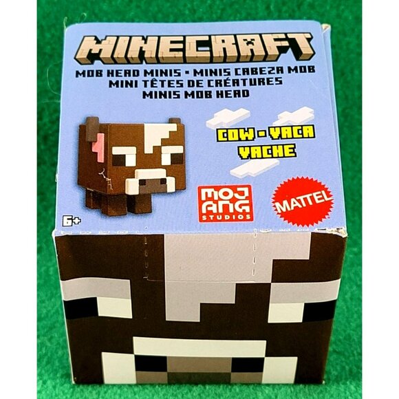 Minecraft Cow Figurine Low-Vaca Vache Mojang Matel NIB JH1408 - Picture 1 of 2